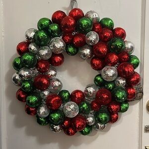 Christmas sequin wreath